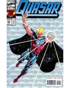 Quasar (1989) #  50 (8.0-VF) Holografix cover, Ren & Stimpy, Spawn