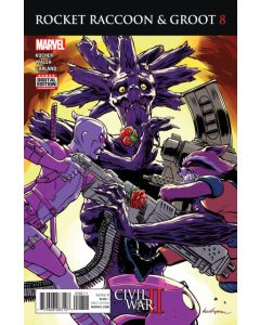 Rocket Raccoon & Groot (2016) #   8 Cover A (9.2-NM) Civil War II, Gwenpool