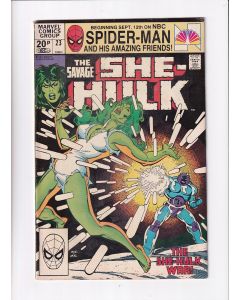 Savage She-Hulk (1980) #  23 UK Price (5.0-VGF)
