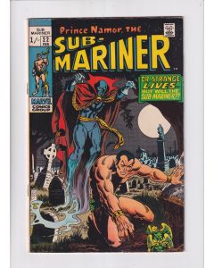 Sub-Mariner (1968) #  22 UK Price (6.0-FN) (1697975) Dr. Strange
