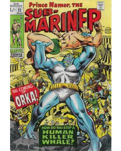 Sub-Mariner (1968) #  23 UK Price (4.0-VG) 1st Orka