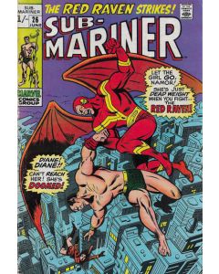 Sub-Mariner (1968) #  26 UK Price (4.5-VG+) Red Raven