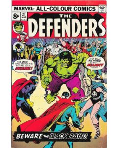 Defenders (1972) #  21 UK Price (8.0-VF) The Headmen
