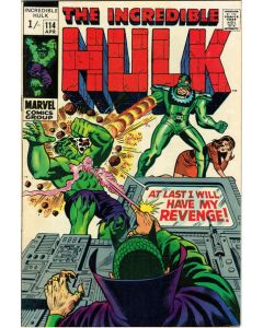 Incredible Hulk (1962) # 114 UK Price (3.5-VG-) Mandarin, Sandman, Lower staple detached