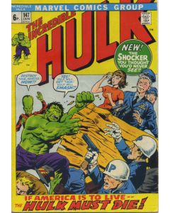 Incredible Hulk (1962) # 147 UK Price (5.0-VGF) Doc Samson, Leader, Staple Detached