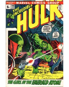 Incredible Hulk (1962) # 148 UK Price (3.0-GVG) Jarella, Spine split