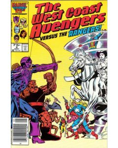 Avengers West Coast (1985) # 8 Newsstand (8.0-VF) The Rangers, Original Ghost Rider, Thing, Firebird