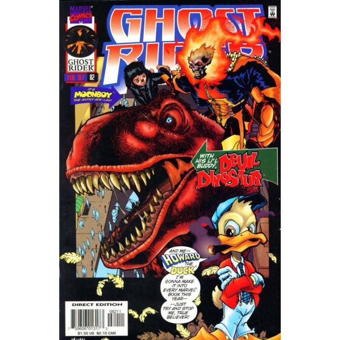 Ghost Rider (1990) # 82 (7.0-FVF) Howard the Duck, Moonboy & Devil ...