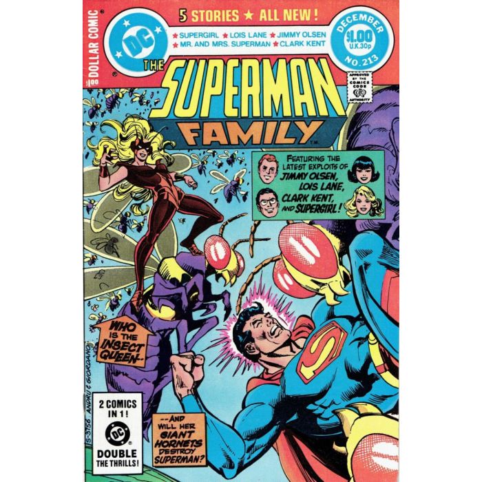 The Superman Family (1974) # 213 (7.0-FVF) Supergirl, Insect Queen ...