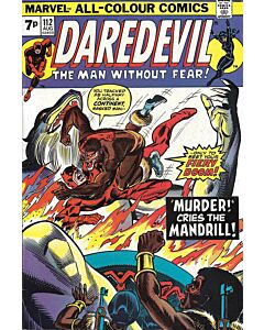 Daredevil (1964) # 112 UK Price (5.0-VGF) Black Widow, Mandrill