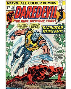 Daredevil (1964) # 113 UK Price (5.0-VGF) Black Widow, 1st Death-Stalker