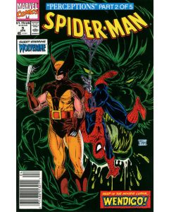 Spider-Man (1990) #   9 Newsstand (8.0-VF) Wolverine, Wendigo
