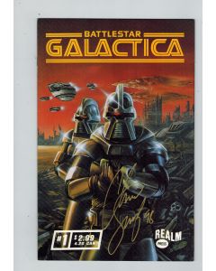 Battlestar Galactica (1997) #   1 Cylons Cover Signed by Chris Scalf (7.0-FVF) The Law of Volahd (1711893)