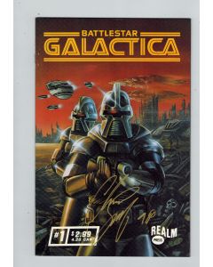 Battlestar Galactica (1997) # 1 Cylons Cover Signed by Chris Scalf (8.0-VF) The Law of Volahd (1711763)