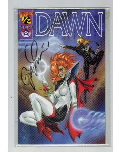 Wizard Presents Dawn (1995) #   1/2 (8.0-VF) (819347) Signed on Wizard Sleeve