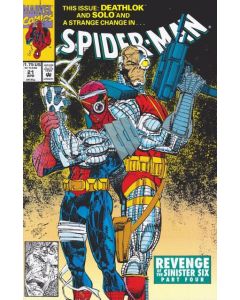 Spider-Man (1990) #  21 (8.0-VF) Deathlok, Solo
