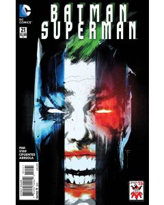 Batman Superman (2013) #  21 Cover B (9.0-VFNM) JOKER VARIANT