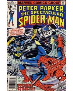 Spectacular Spider-Man (1976) #  23 (7.0-FVF) Moon Knight, Cyclone
