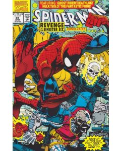 Spider-Man (1990) #  23 (8.0-VF) Hulk, Ghost Rider, Nova, Deathlok, Solo, FF