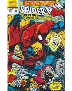 Spider-Man (1990) #  23 (7.0-FVF) Hulk, Ghost Rider, Nova, Deathlok, Solo, FF