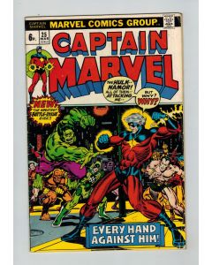 Captain Marvel (1968) #  25 UK Price (5.0-VGF) (2301987)