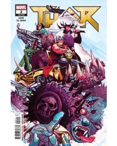 Thor (2018) #   2 (5.0-VGF) Water damage on back cover