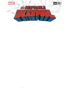 Despicable Deadpool (2017) # 300 Cover E (9.0-VFNM) Blank Variant