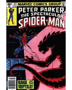 Spectacular Spider-Man (1976) #  32 Newsstand (8.0-VF) 1st Iguana