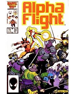 Alpha Flight (1983) #  34 (6.0-FN) Wolverine Lady Deathstrike