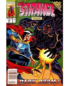 Doctor Strange (1988) #  34 Newsstand (4.0-VG) Water damage, Staple Rust