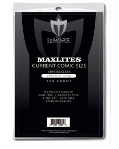 MaxLites 2 Current / Modern Size Super Clear Comic Bags (100)