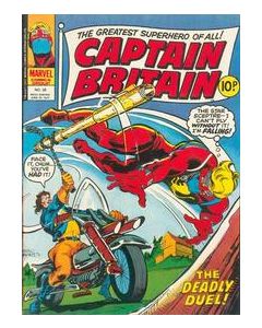 Captain Britain MAGAZINE UK (1976) #  38 (6.0-FN) Small piece top right corner missing