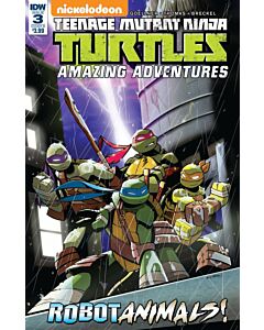 Teenage Mutant Ninja Turtles Amazing Adventures (2017) # 3 Cover B (9.0-NM) Robot Animals