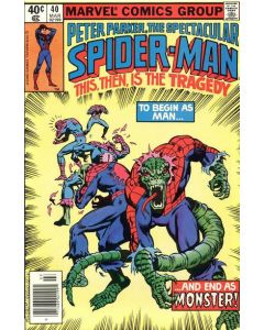 Spectacular Spider-Man (1976) #  40 Newsstand (8.0-VF) The Lizard