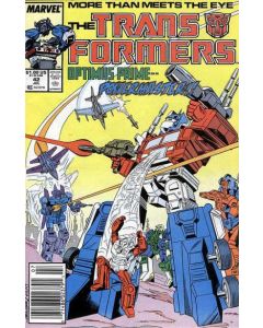 Transformers (1984) #  42 Newsstand (5.0-VGF) Optimus Prime, Rust Migration