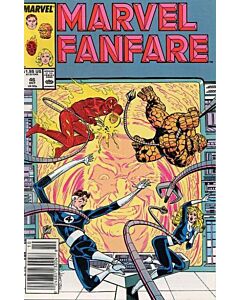 Marvel Fanfare (1982) #  46 Newsstand (5.0-VGF) Fantastic Four, water damage