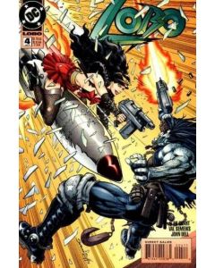 Lobo (1993) #   4 (7.0-FVF) Kamikaze Biker Babes, price tag on back cover