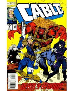 Cable (1993) #   4 (6.0-FN) With cards, Price tag on cover