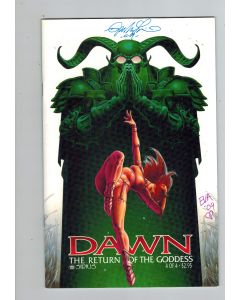 Dawn The Return of The Goddess (1999) #   4 Double Signed by Linsner and Eva Hopkins (9.0-VFNM) (1710711)