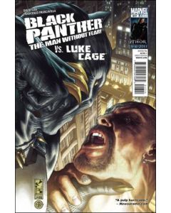 Black Panther The Man Without Fear (2011) # 517 (6.0-FN) vs. Luke Cage, Pricetag on Back Cover