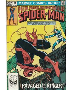 Spectacular Spider-Man (1976) #  58 UK Price (6.0-FN) The Ringer
