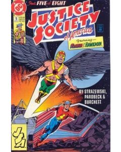 Justice Society of America (1991) #   5 (8.0-VF) Flash, Hawkman