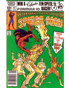 Spectacular Spider-Man (1976) #  62 Newsstand (7.0-FVF) Gold Bug