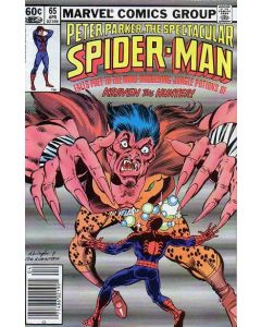 Spectacular Spider-Man (1976) #  65 Newsstand (5.0-VGF) Kraven the Hunter