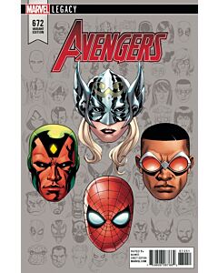 Avengers (2016) # 672 Cover E (9.4-NM) Legacy Headshot Variant
