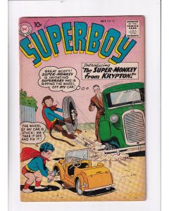 Superboy (1949) #  76 (3.0-GVG) (1386435) 1st App Super Monkey 1" Spine Split