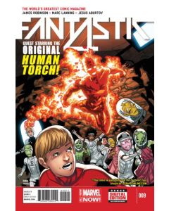 Fantastic Four (2014) #   9 (9.0-VFNM) Original Human Torch