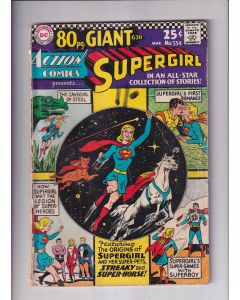 Action Comics (1938) # 334 (3.0-GVG) (1352188) Supergirl, Spine split