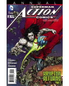 Action Comics (2011) ANNUAL #   2 (8.0-VF) Krypton Returns Pt. 1