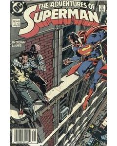 Adventures of Superman (1987) # 448 Newsstand (8.0-VF) Gangbuster